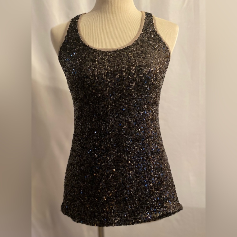 Inc sequin Razorback tank top - Picture 2 of 5